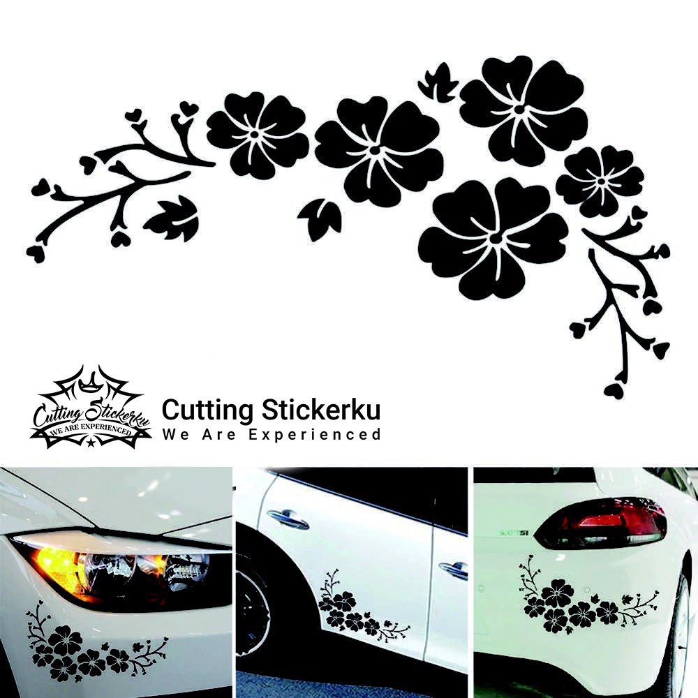 Cutting Sticker Flower Cute Custom Board Aesthetic Motor Thank You Wall