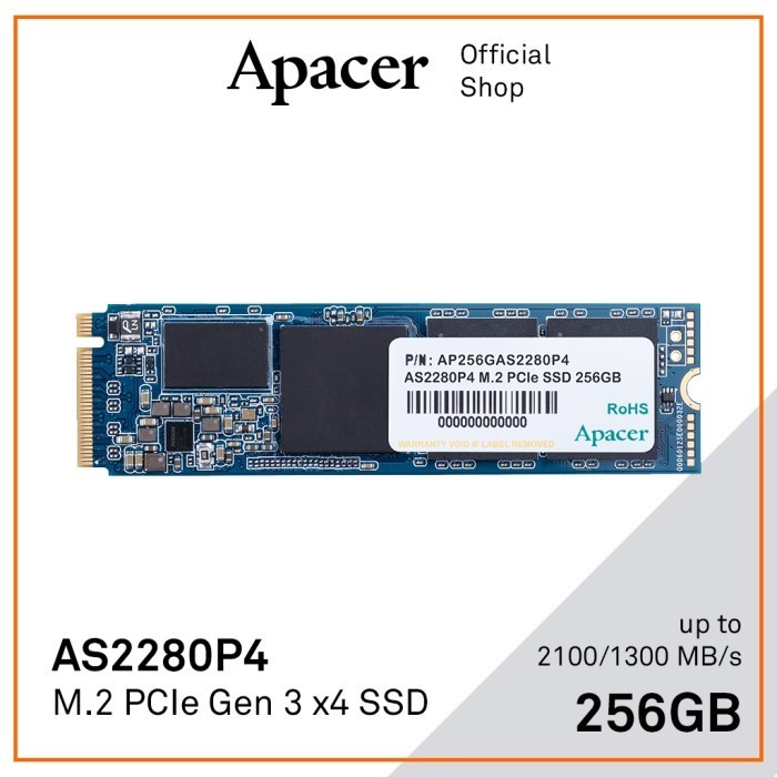 Apacer As P Gb Ssd M Nvme Pcie Gen X Original Best Quality