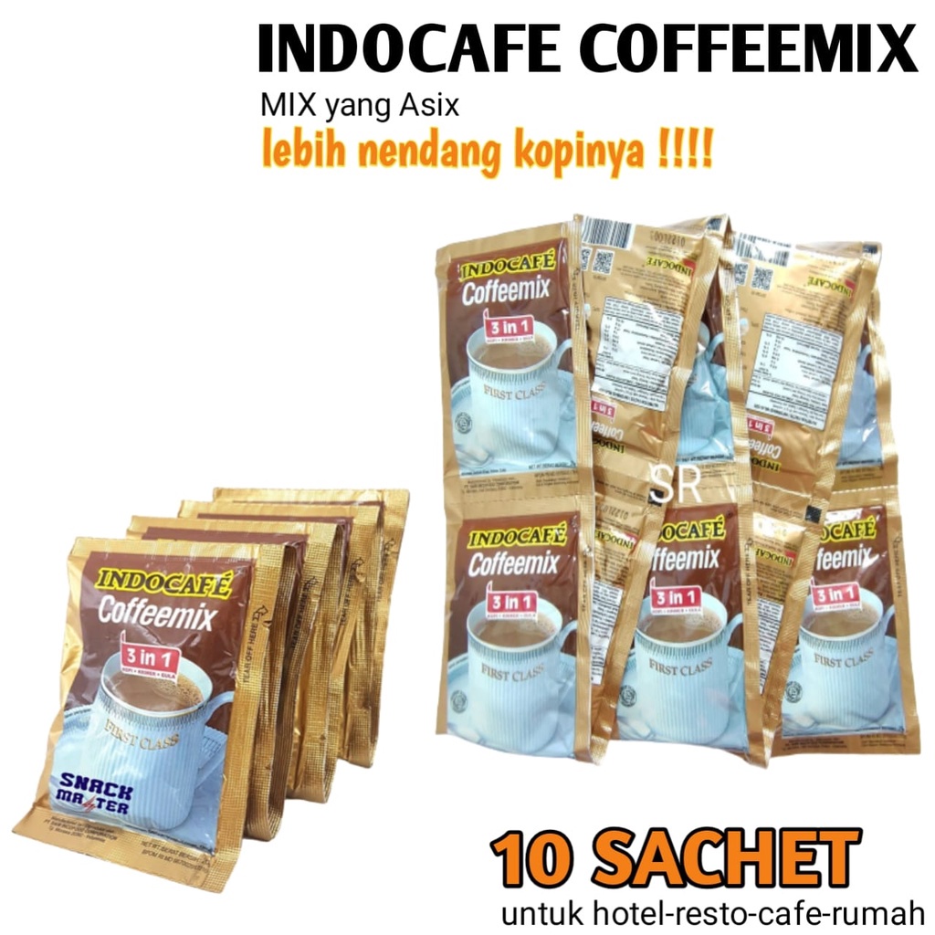 Indocafe Coffeemix In Coffee Sugar Creamer Sachet Gr Contents