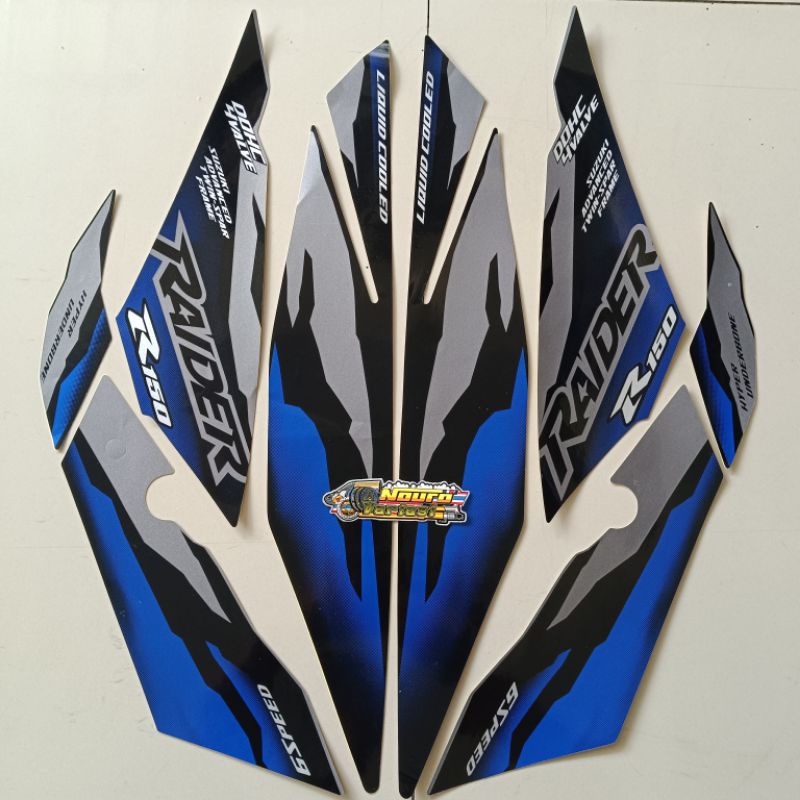 Striping Suzuki Satria Fu F Raider 150 Led 2023 2024 Blue Silver List