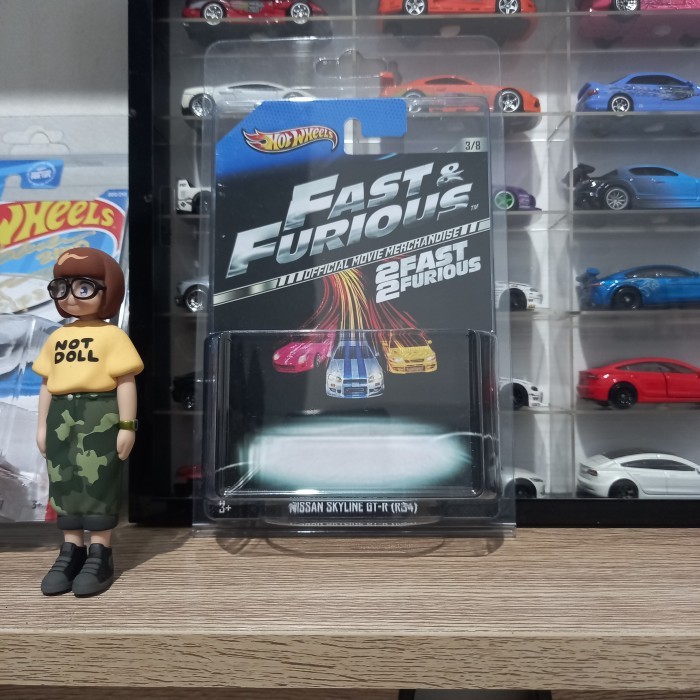 Custom CARD NISSAN GTR R OFFICIAL MOVIE MERCHANDISE FNF HOT WHEELS