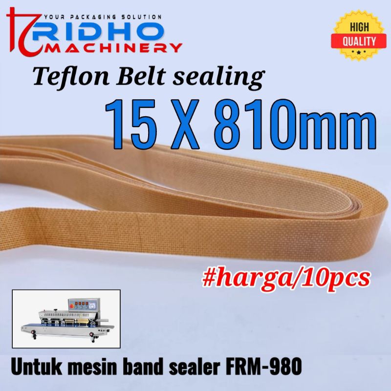 Mesin Frm Hualian Teflon Belt Continuous Band Sealer Machine X