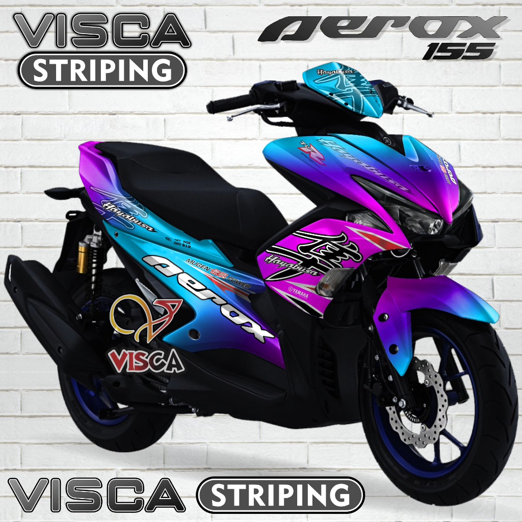 Decal Aerox Old Full Body Sticker Aerox Old Keren Striping