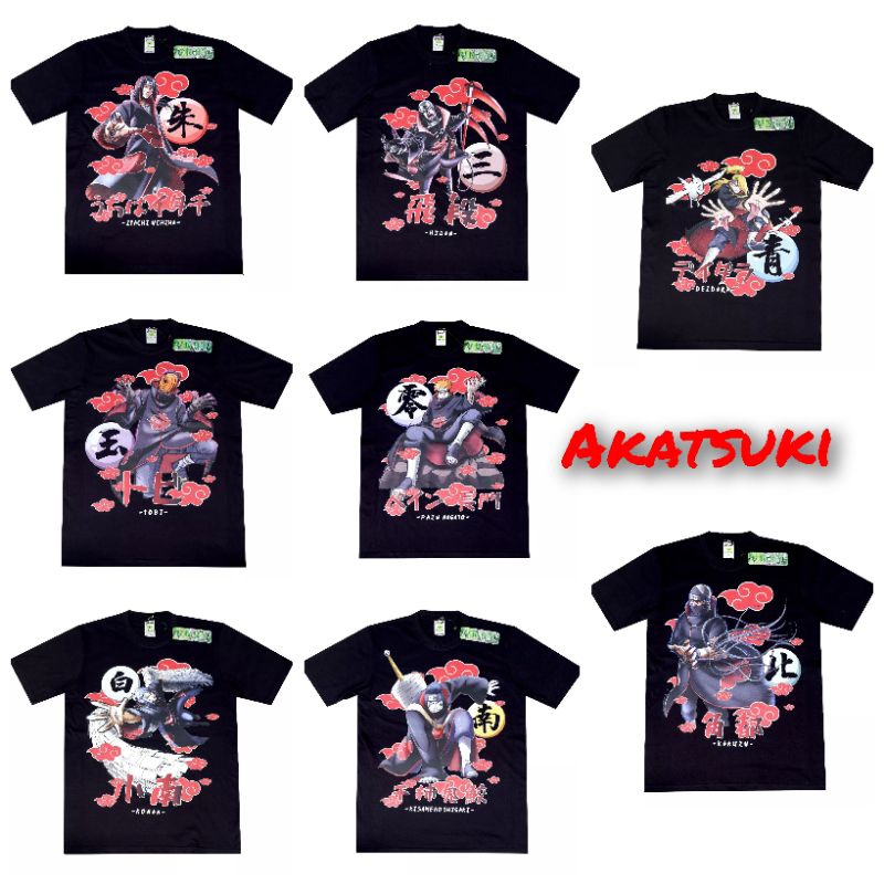 T Shirt ANIME AKATSUKI ANIME NARUTO UCHIA ITACHI Shopee Philippines