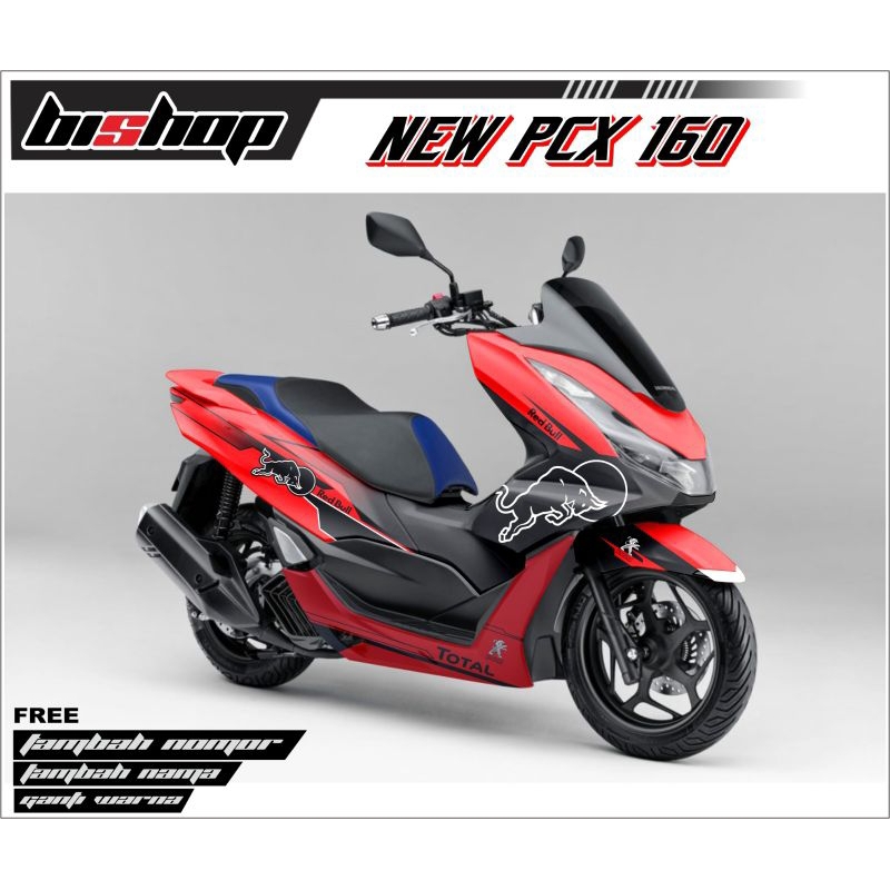 Decal Sticker Full Body New Pcx Redbull Variation Total Color