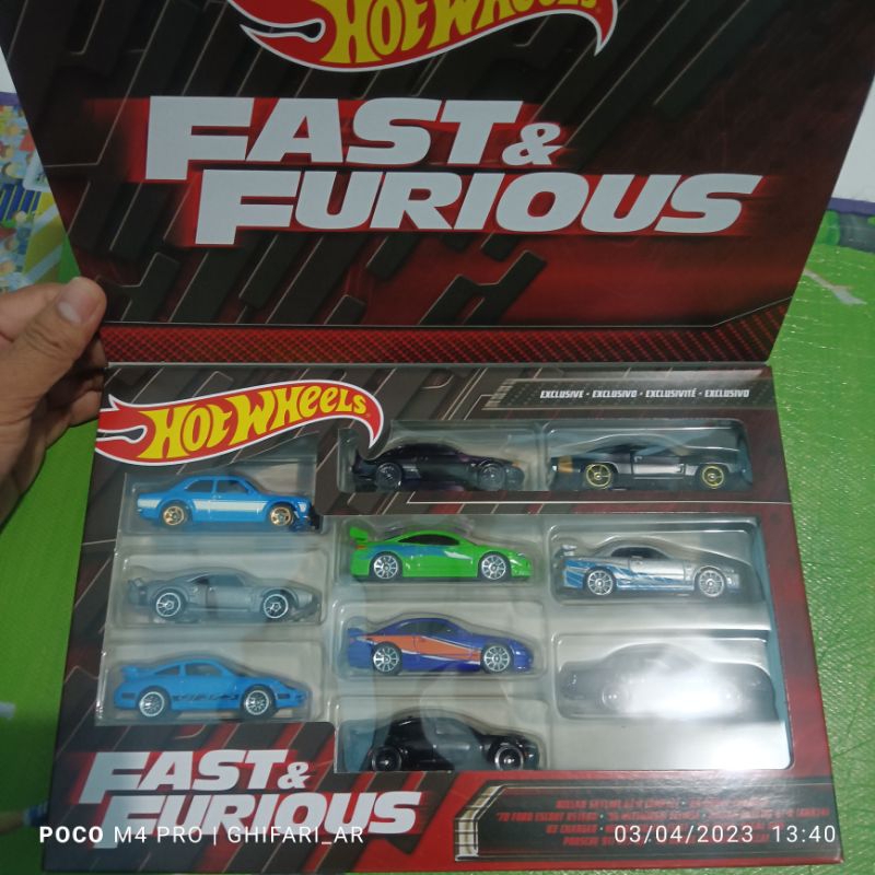 Hotwheels Fast And Furious Themed 10pack Full Set Ori New Shopee