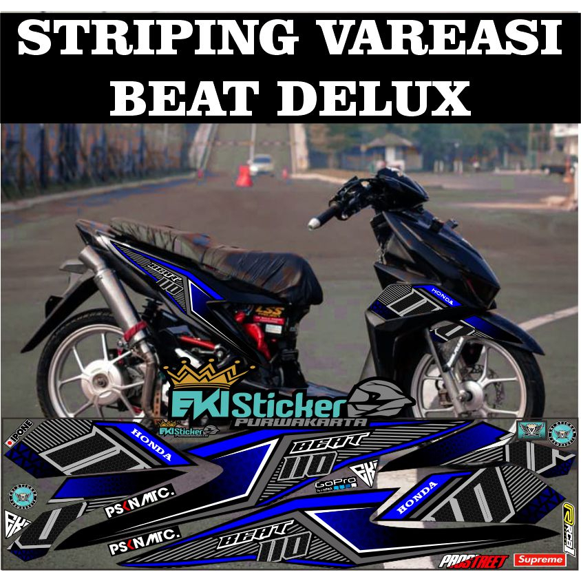 Striping Variations Of Motorcycle Beat Deluxe Sticker Beat List Honda