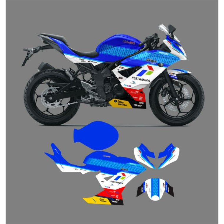 Decal Ninja Sl Mono Sticker Full Body Motorcycle Kawasaki Ninja Sl