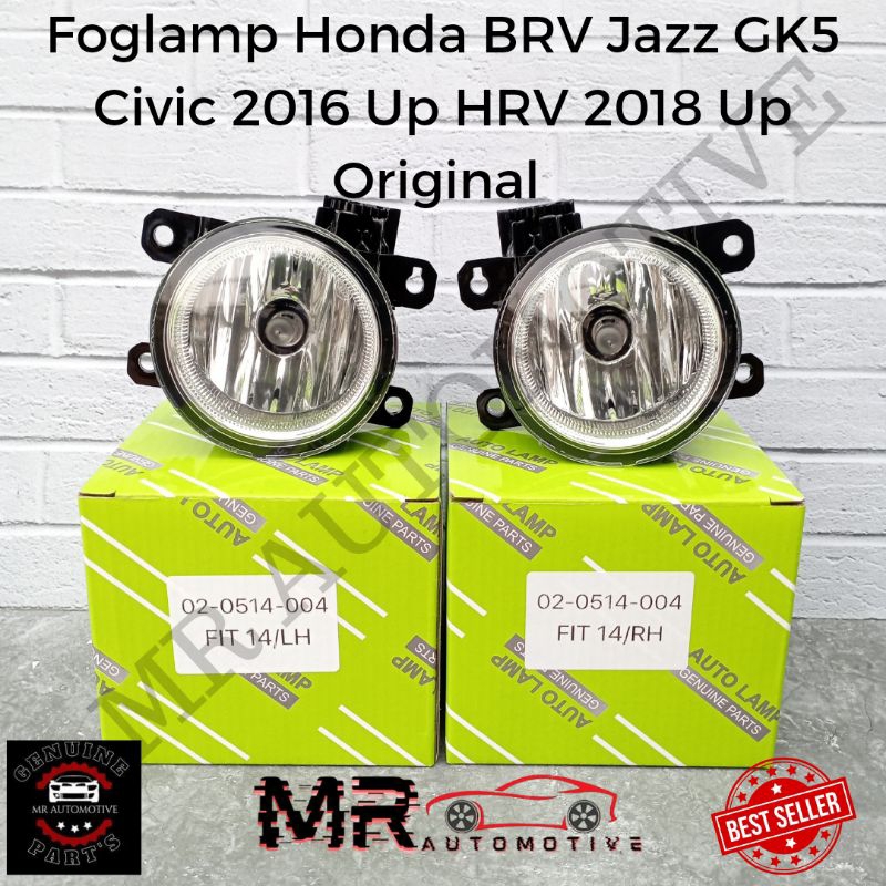 Foglamp Fog Lamp Honda BRV Jazz GK5 Civic 2016 Up HRV 2018 Up Stanley