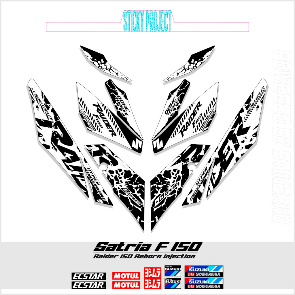 Striping SATRIA Injection 150 SIMPLE MOTIF F150 SATRIA F 150 2016 2022