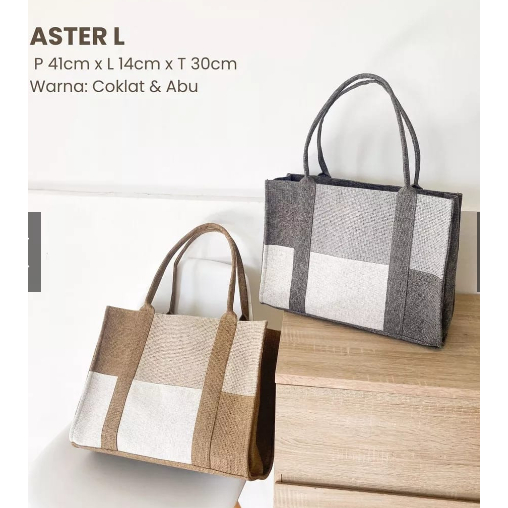 Aster SIZE L BY ROUJEE TAS CANVAS HANDBAG CANVAS TAS SELEMPANG TAS