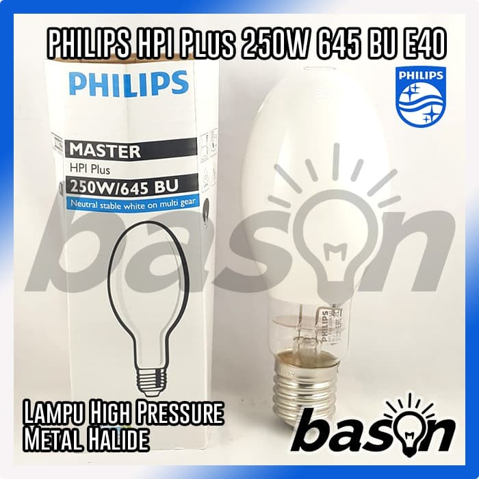 Philips Master HPI PLUS 250W 645 BU E40 Metal Halide Shopee Philippines