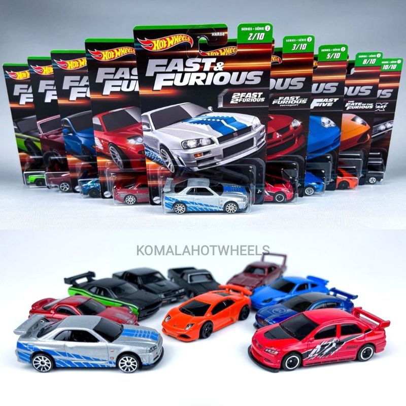 Hot Wheels Fast And Furious Wave Nissan Skyline Lancer Lamborghini