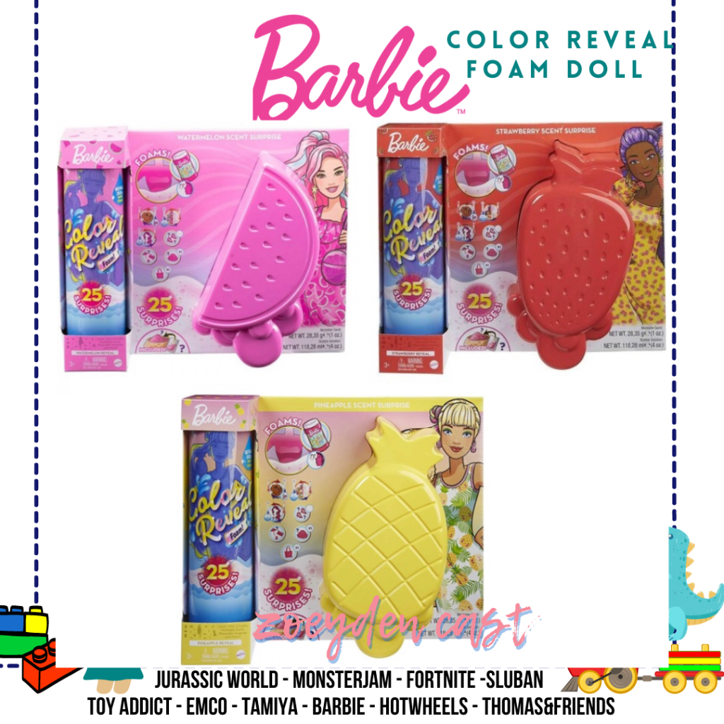 Barbie Color Reveal Doll With Foam STRAWBERRY PINEAPPLE WATERMELON