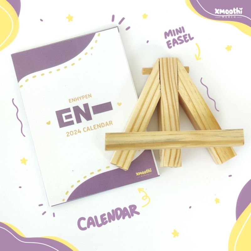 Enhypen Mini Desk Calendar Enhypen Aesthetic Calendar Kpop