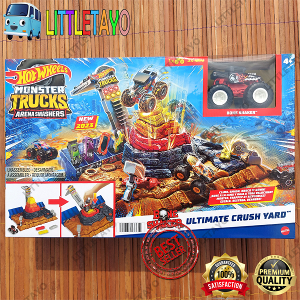 Hotwheels Monster Trucks Arena Smashers Ultimate Crush Yard Play Truck