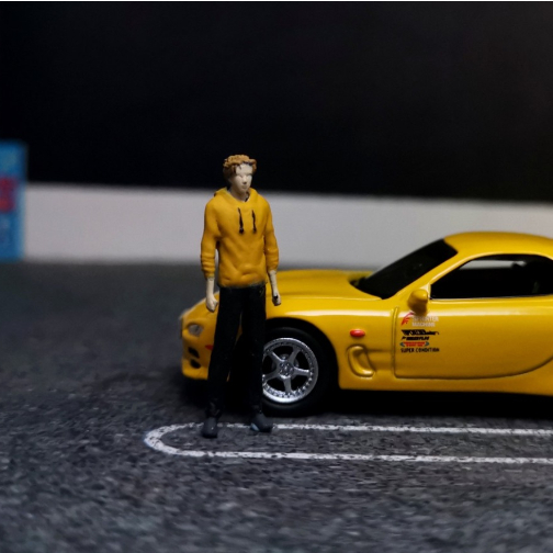 Figure 1 64 Initial D Keisuke Takahashi Diorama Mockup Hot Wheels