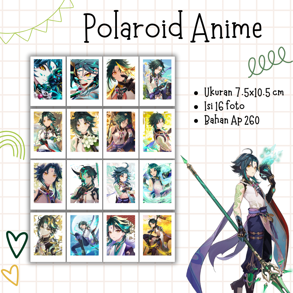 Polaroid Anime Genshin Impact Xiao Can Custom Shopee Philippines