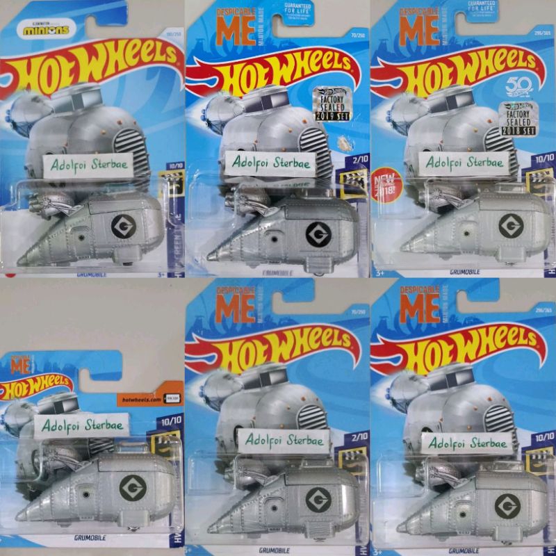 Hotwheels Hot Wheels Grumobile Hw Screen Time Despicable Me Minion Made