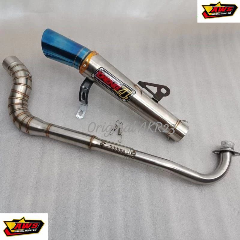 Open Pipe Canister Daeng Sai Set Big Elbow For Xrm Wave Rs