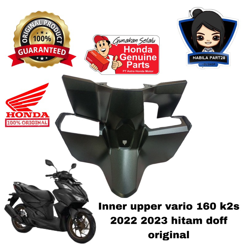 HITAM Cover Inner Upper Legshield Legsil Leksil Key Top Vario 160 New