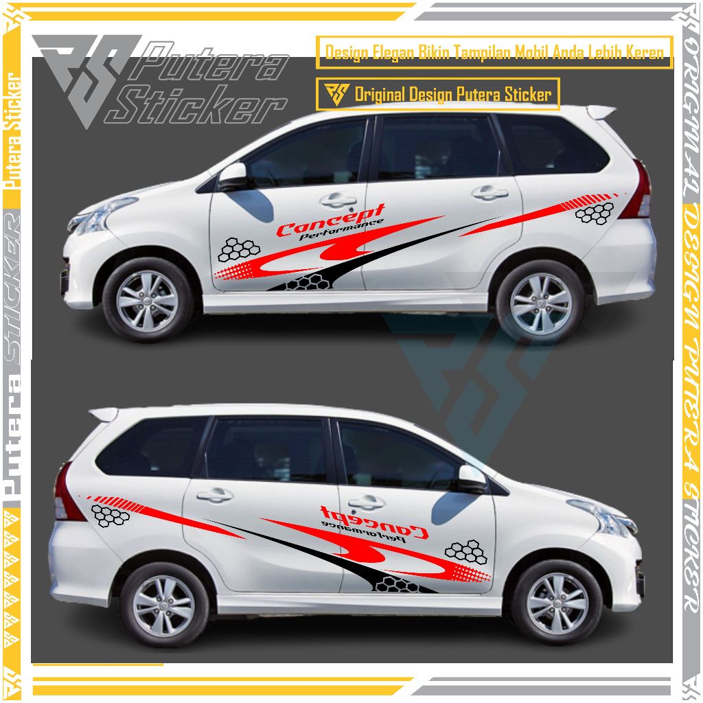 Toyota Avanza Car Sticker Cutting Sticker Toyota Avanza Xenia Sigra