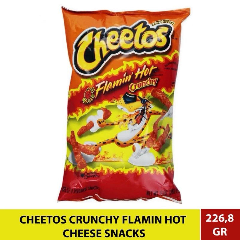 Cheetos Flamin Hot Crunchy Cheese Usa Shopee Philippines