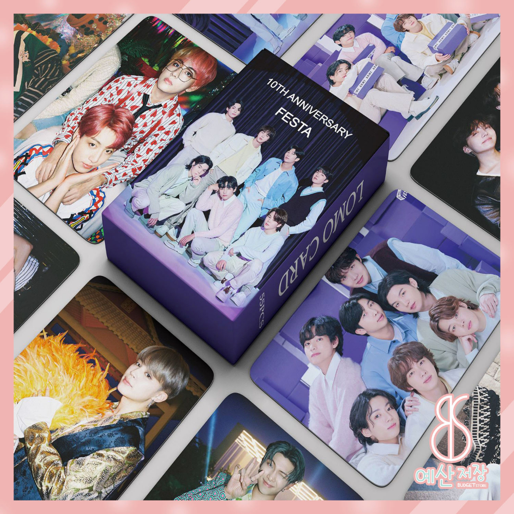 BS 55pcs New BTS Photo Card Lomo Card BTS FESTA 10TH ANNIVERSARY