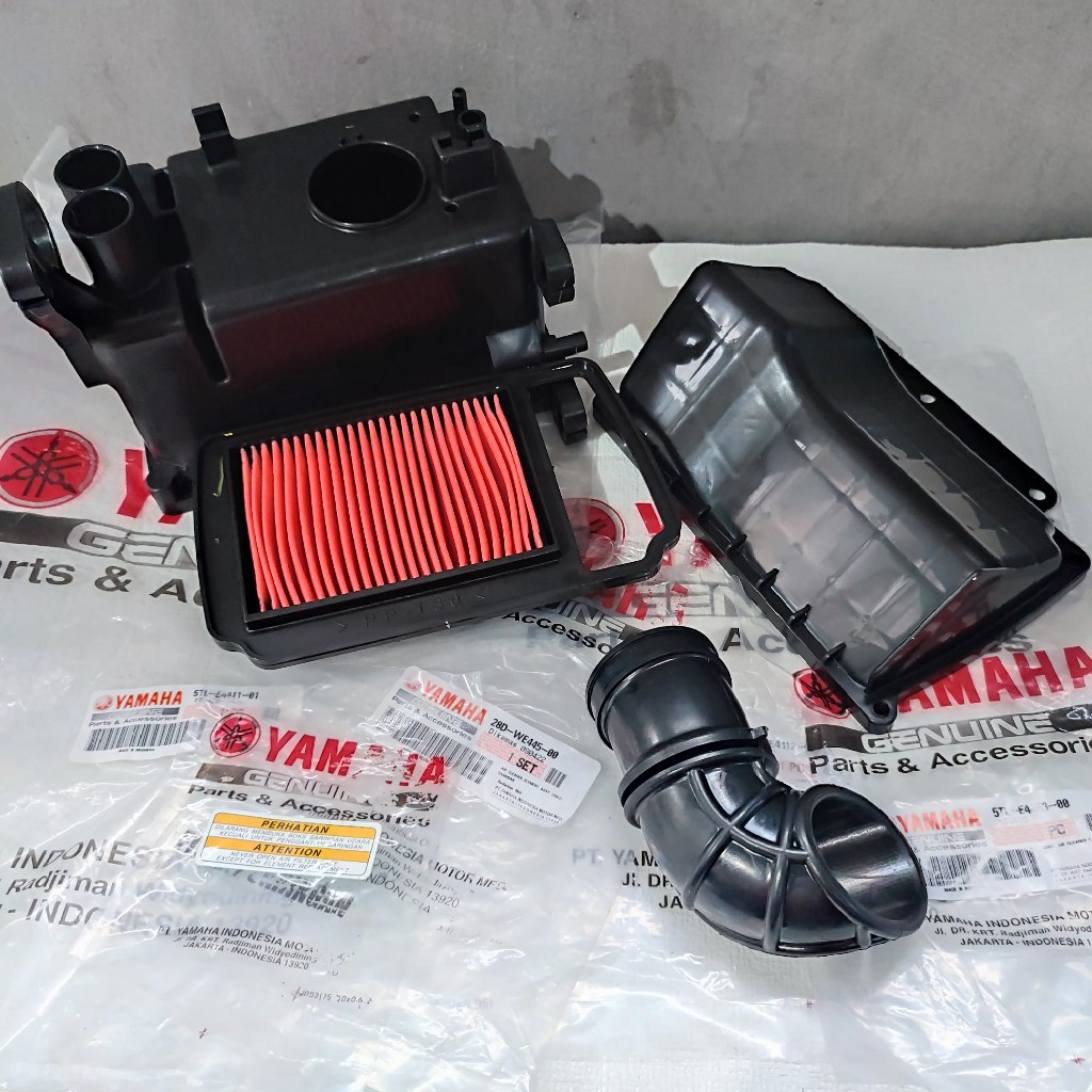 Air FILTER BOX SET MIO KARBU SPORTY SMILE ORI YGP RUBBER INTEK