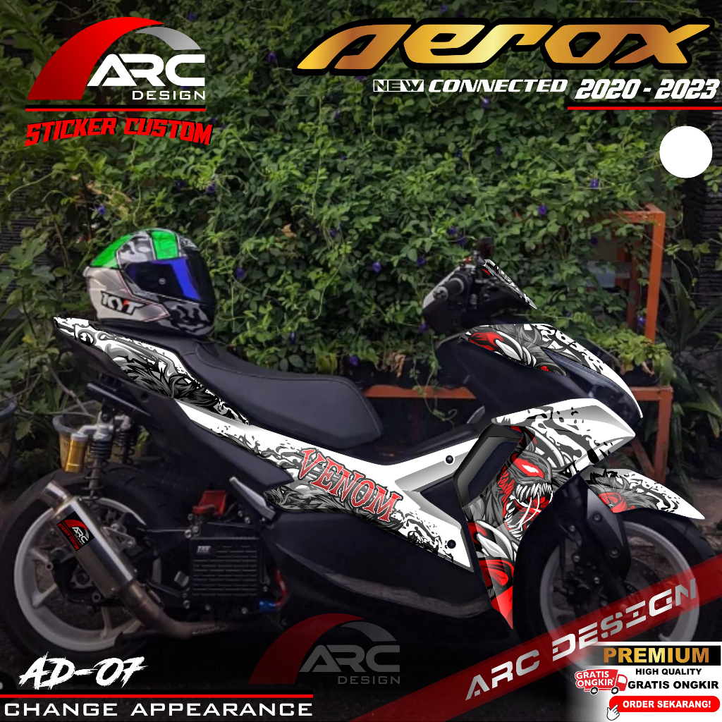 Terbaru Decal Sticker Yamaha Aerox 155 New Connected Full Body