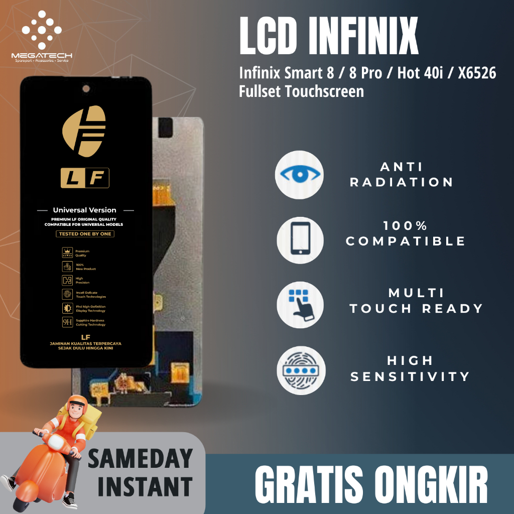 Lcd Infinix Smart 8 8 Pro Hot 40i X6526 Fullset Touchscreen Shopee