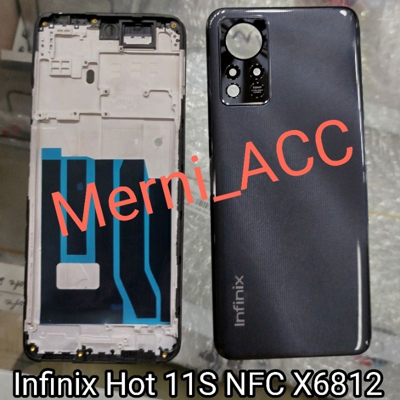 Cessing Hausing Full Set Lcd Frame Infinix Hot S NFC X Backdor Middle Bone Frame