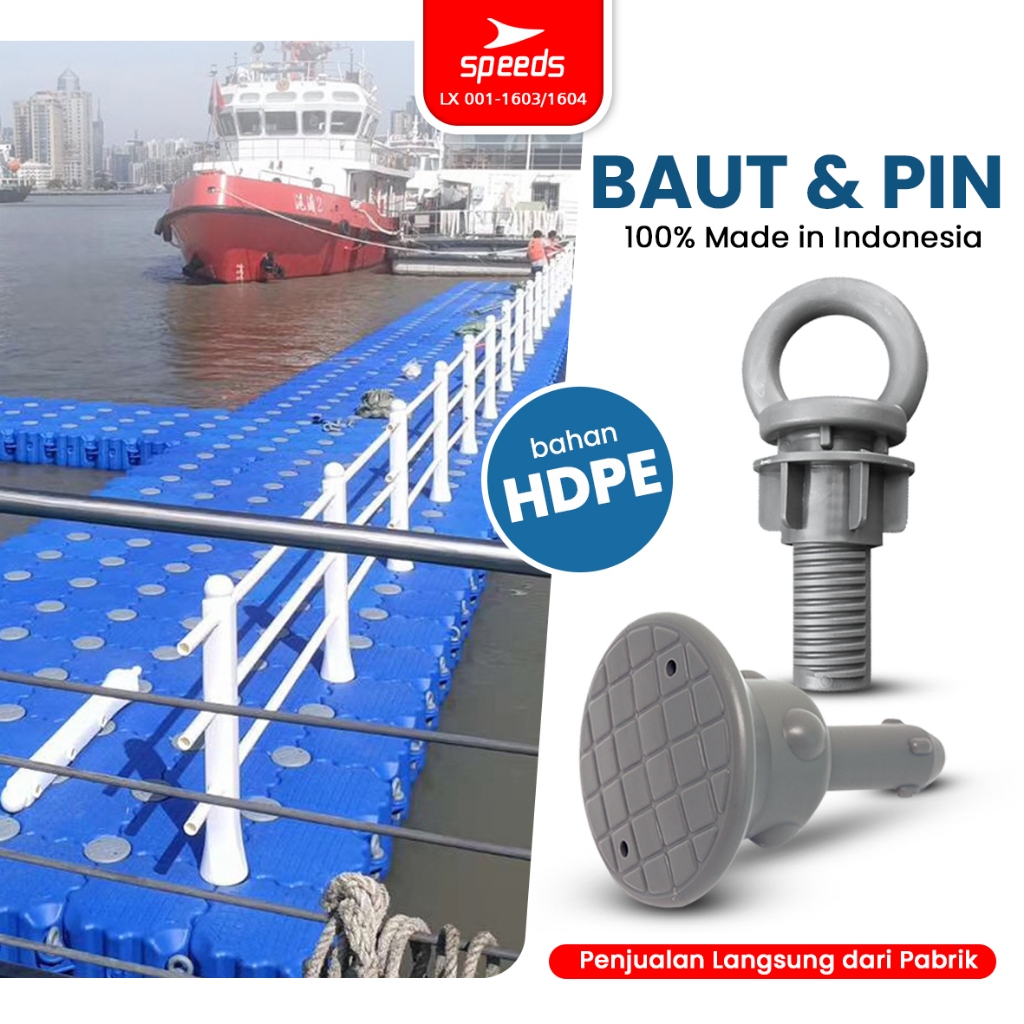 Speeds Pin Locking Nail Bolts Screw Bolt Nut Cube Floating HDPE