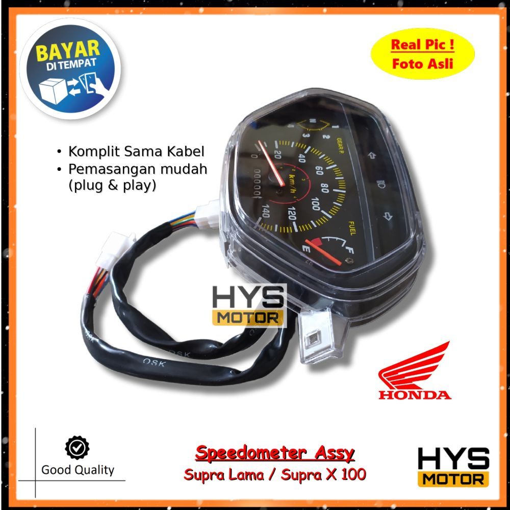 Hys Spidometer Assy Honda Supra X Lama Cc Speedometer Kilometer Km