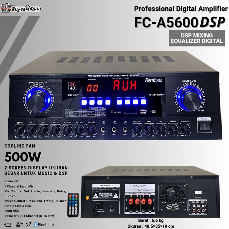 Professional Digital Amplifier Dsp Mixing Firstclass Fc A Dsp