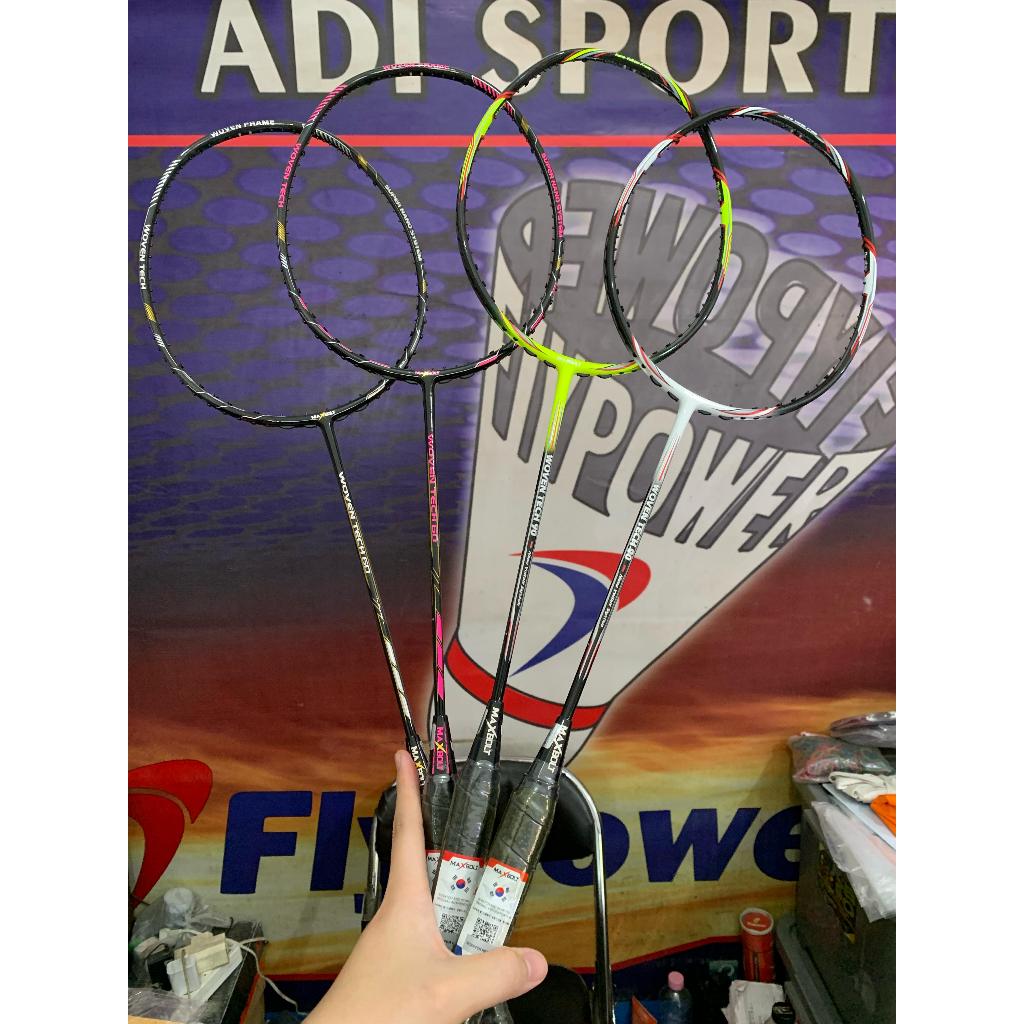 Badminton Racket Maxbolt Woven Tech Lbs Original Free Bonus