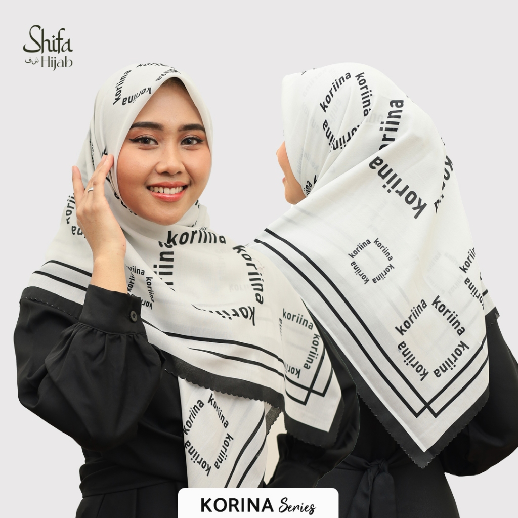 Shifa Hijab Hijab Rectangular Veil Hijab With Laser Cut Motif