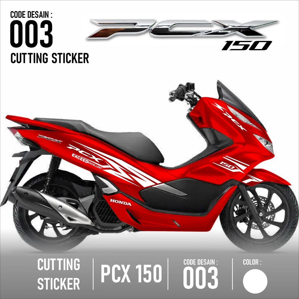 Honda Pcx 150 Old Cc Body Trim Striping Sticker Cutting Sticker