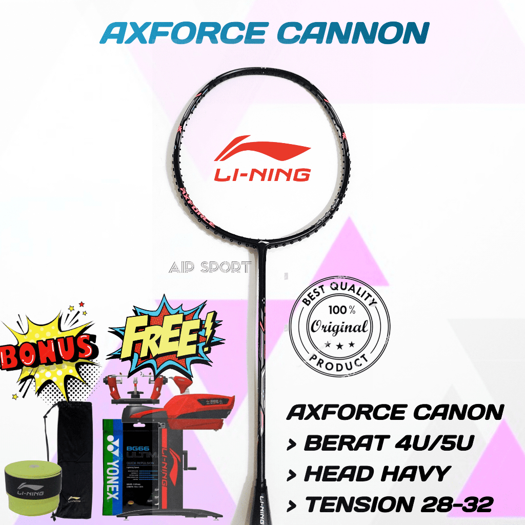 Lining Axforce Cannon Original Badminton Racket Shopee Philippines