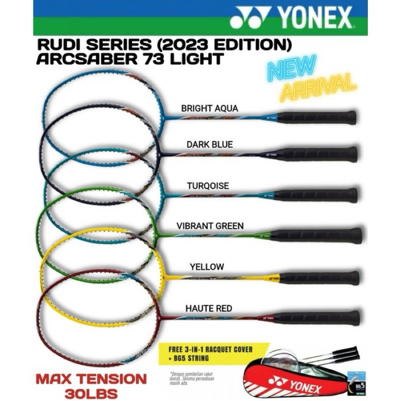 Yonex Arcsaber Light Rudi Hartono Series Badminton Racket Shopee