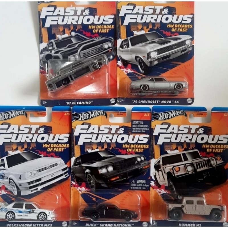 Hot Wheels Fast And Furious Complete Set Shopee Philippines