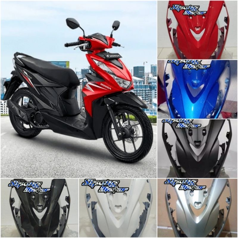 Hitam Merah Putih Front Chest Shield Panel Front Body Tie Front Honda