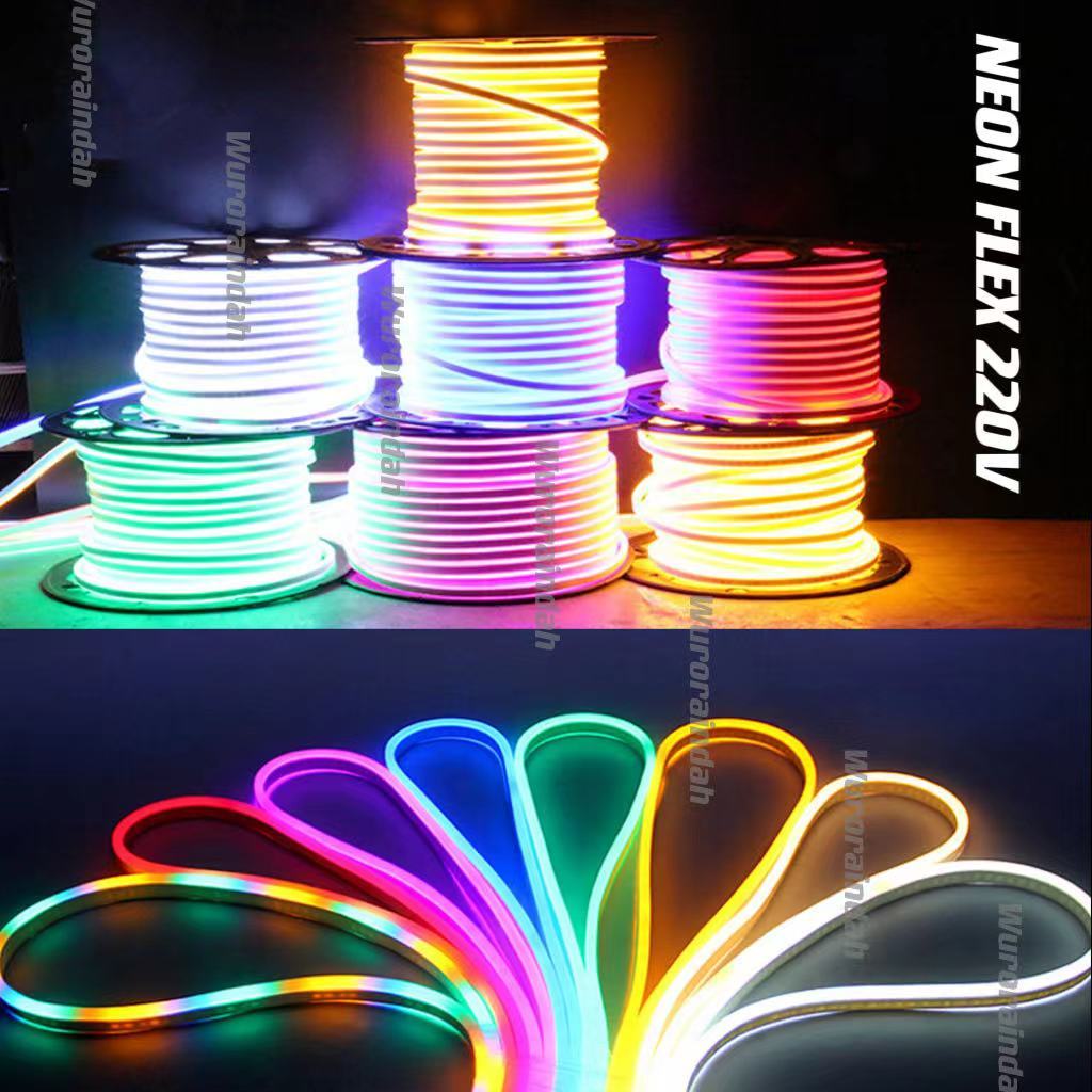 Led Neon Flex Hose V Meter Flexible Sign Strip Outdoor Indoor Lampu