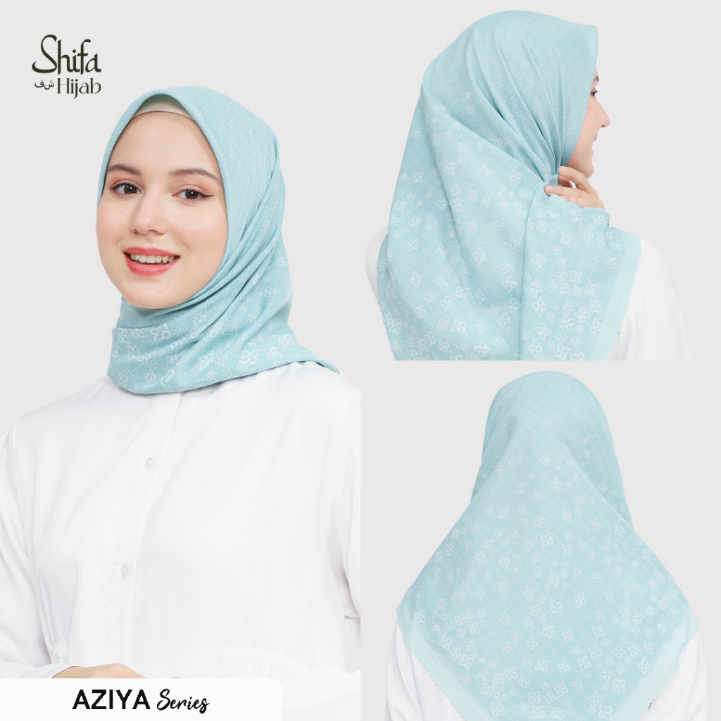 Shifa HIJAB AZIYA Rectangular Veil Hijab With LASER CUT MOTIF