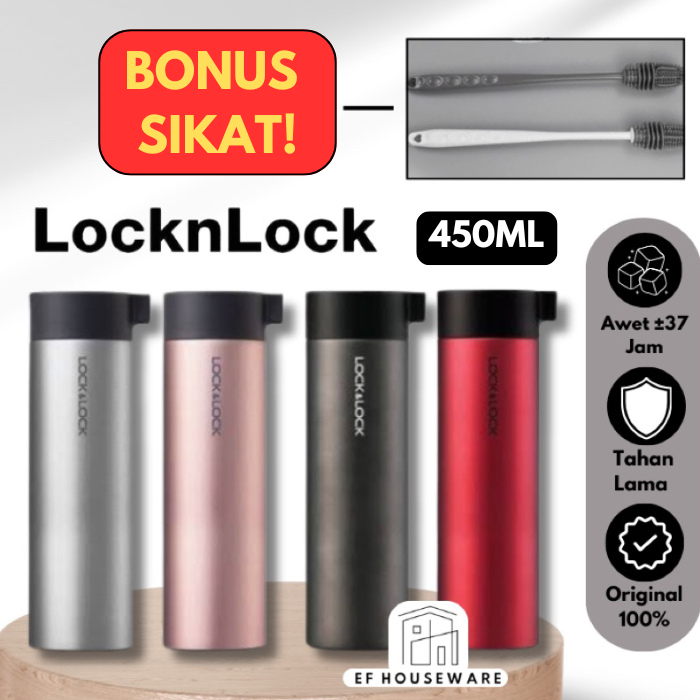 Termos Kado Locknlock Thermos Drinking Water Knob Hot Cool Ml