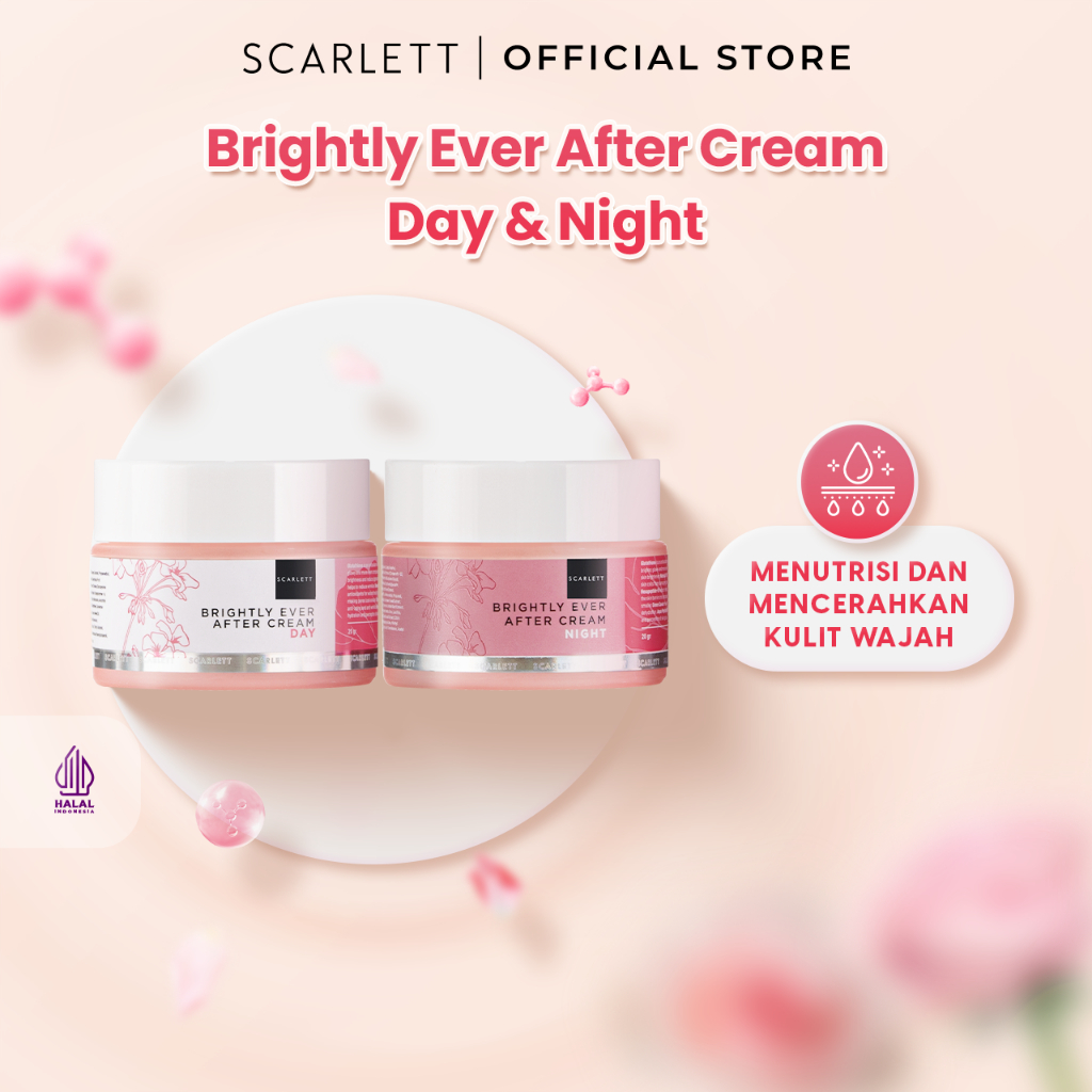 Scarlett Whitening Combo Brightly Ever After Cream Day Cream Night