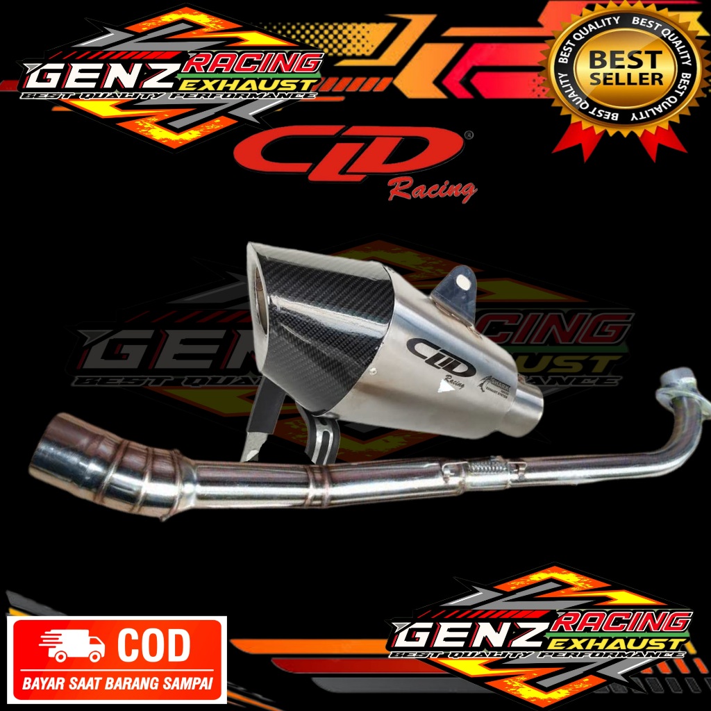 Exhaust Cld Shark Jupiter Vega Blade Revo Mirrorless Smas Shogun Supra