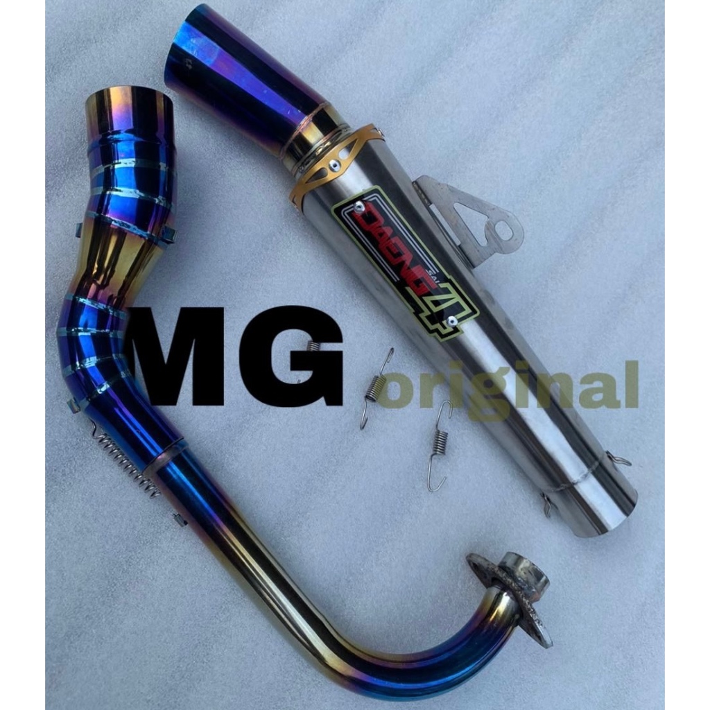 Daeng Sai Conical Open Specs Exhaust Pipe Set For Xrm Wave