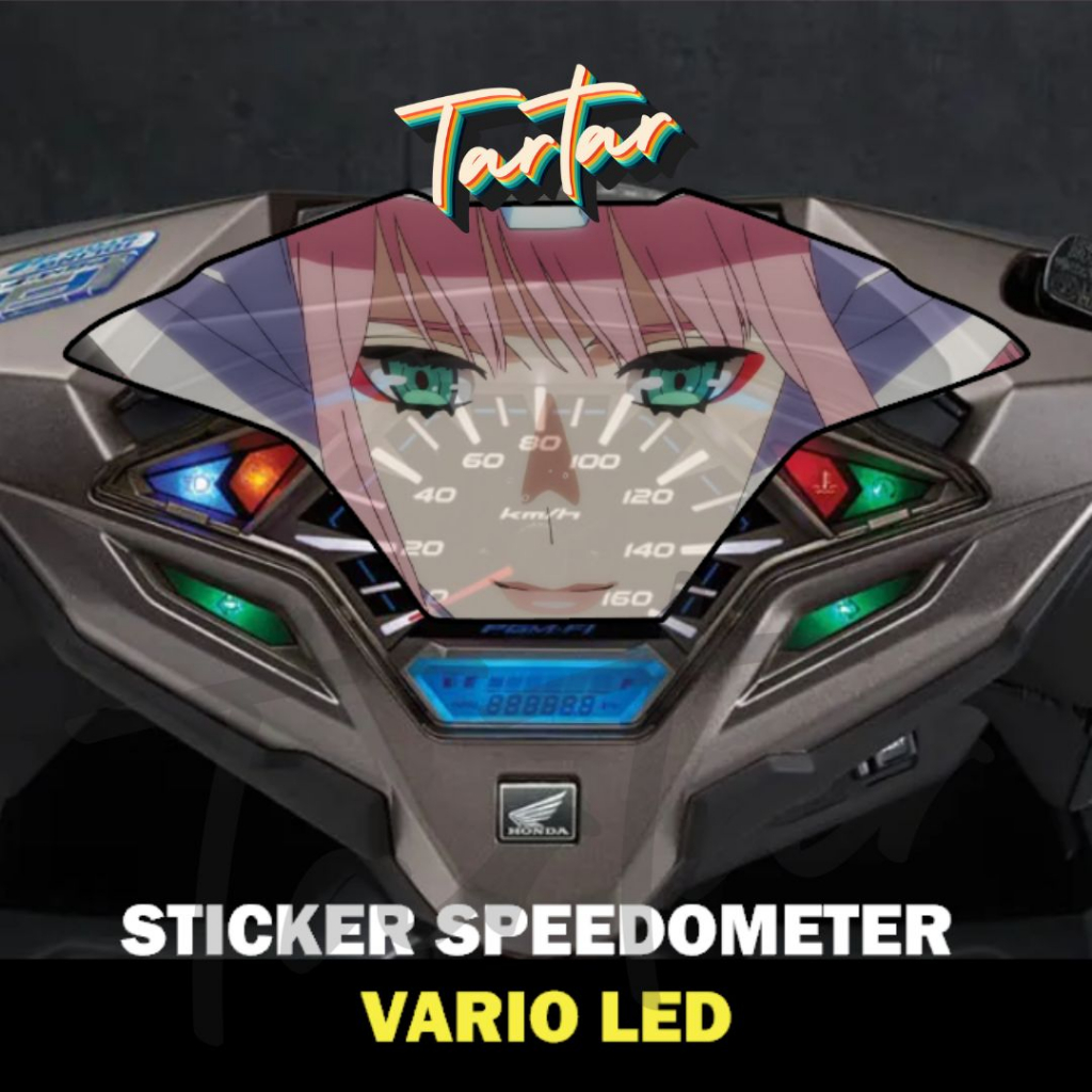 Sticker Sticker Spido Speedometer Transparent Anime Honda Vario Old LED