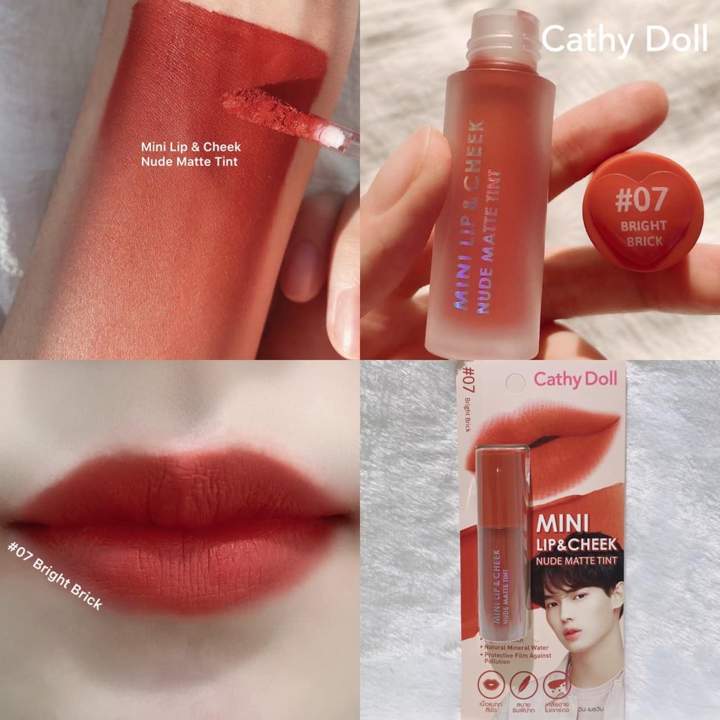 Ready Stock Cathy Doll Mini Lip And Cheek Nude Matte Tint Win Metawin